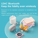 FIIO DISC Portable HiFi Music Player, Dual DAC Digital Audio Player with 3.5mm & 4.4mm Outputs, Bluetooth 5.4 LDAC, Touchscreen (Pink)