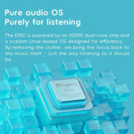 FIIO DISC Portable HiFi Music Player, Dual DAC Digital Audio Player with 3.5mm & 4.4mm Outputs, Bluetooth 5.4 LDAC, Touchscreen (Pink)