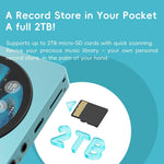 FIIO DISC Portable HiFi Music Player, Dual DAC Digital Audio Player with 3.5mm & 4.4mm Outputs, Bluetooth 5.4 LDAC, Touchscreen (Pink)