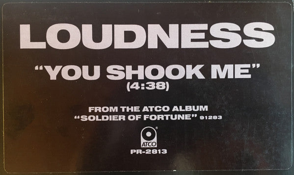 Loudness (5) : You Shook Me (12", Single, Promo)