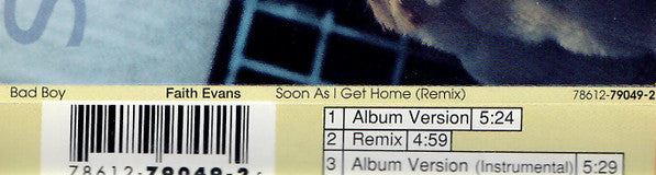 Faith Evans : Soon As I Get Home (Remix) (CD, Single)