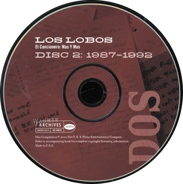 Los Lobos : El Cancionero Mas Y Mas (Box, Comp + 4xCD)