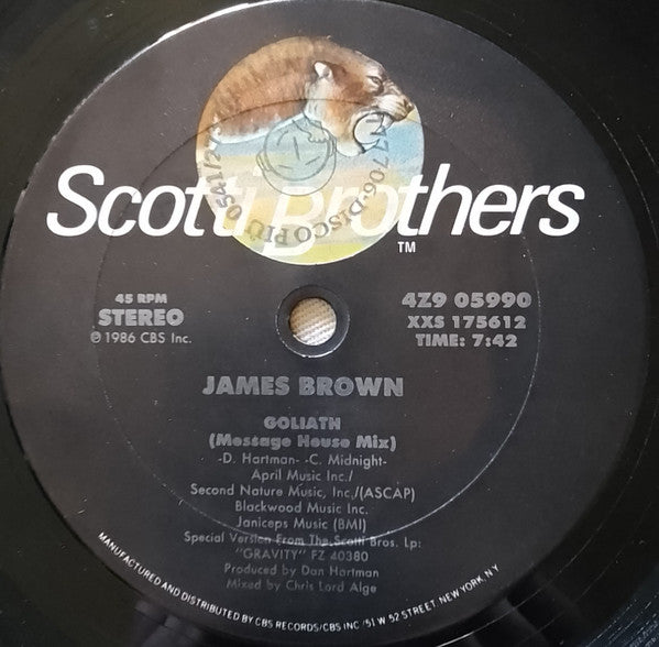 James Brown : How Do You Stop / Goliath (12", Single, Promo, Car)