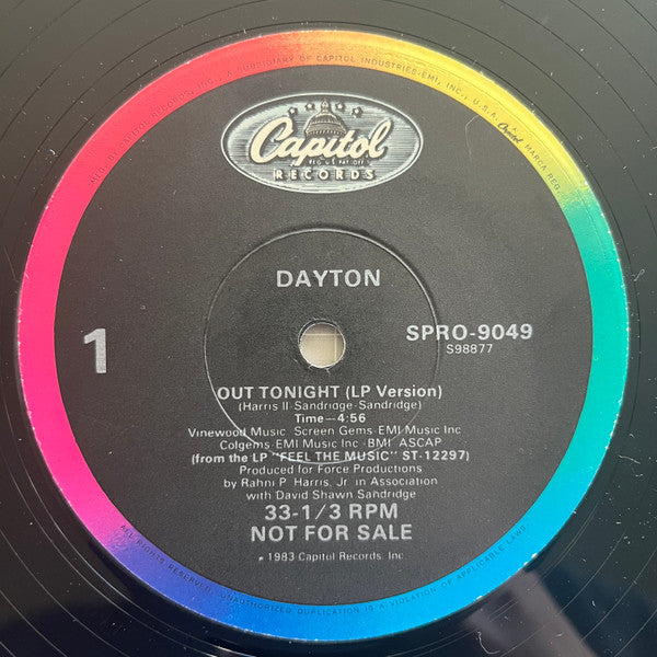 Dayton : Out Tonight (12", Promo)