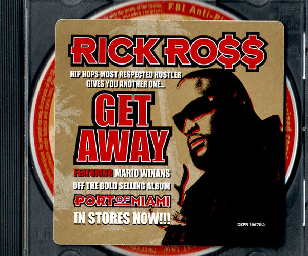 Rick Ross Featuring Mario Winans : Get Away (CD, Single, Promo)