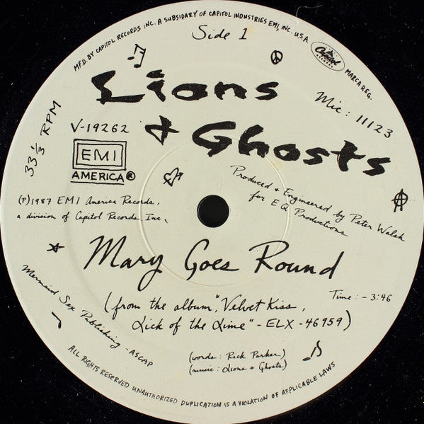 Lions + Ghosts* : Mary Goes Round (12")