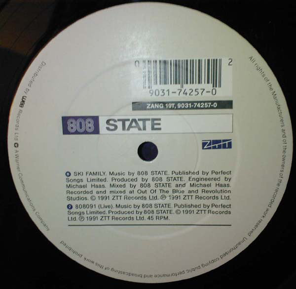 808 State Featuring Björk : Ooops (12", Single)