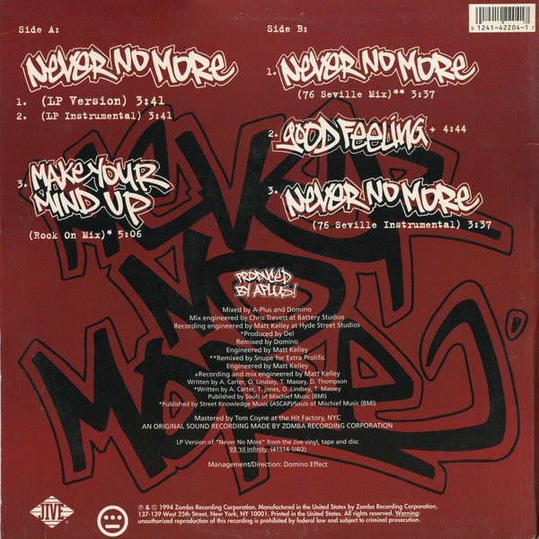 Souls Of Mischief : Never No More (12")