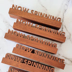 Record Holder Now Spinning Wood Wall Mount