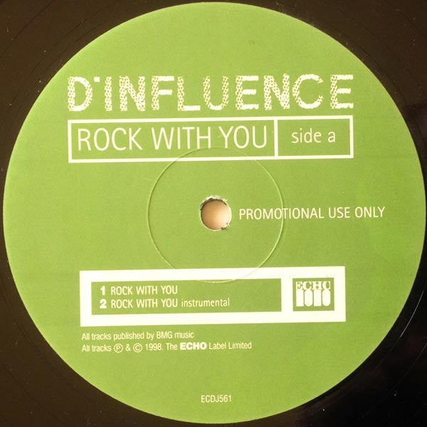 D'Influence : Rock With You (12", Promo)