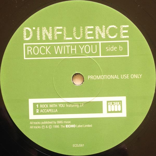 D'Influence : Rock With You (12", Promo)