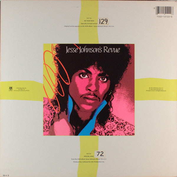Jesse Johnson's Revue : Be Your Man (12", Single, Pic)