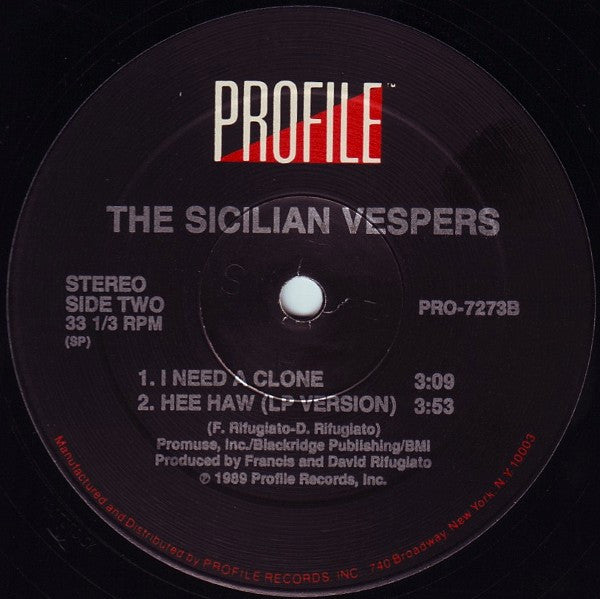 The Sicilian Vespers : Hee Haw (12", Single)
