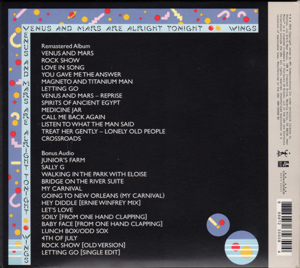 Wings (2) : Venus And Mars (CD, Album, RE, RM + CD, Album, RM, S/Edition, 3-P)