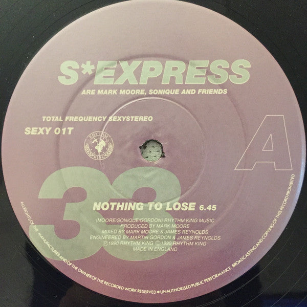 S*Express* : Nothing To Lose (12", Single)