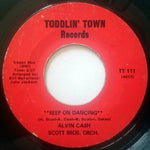 Alvin Cash / Scott Bros. Orch.* : Keep On Dancing (7", Styrene, Ter)