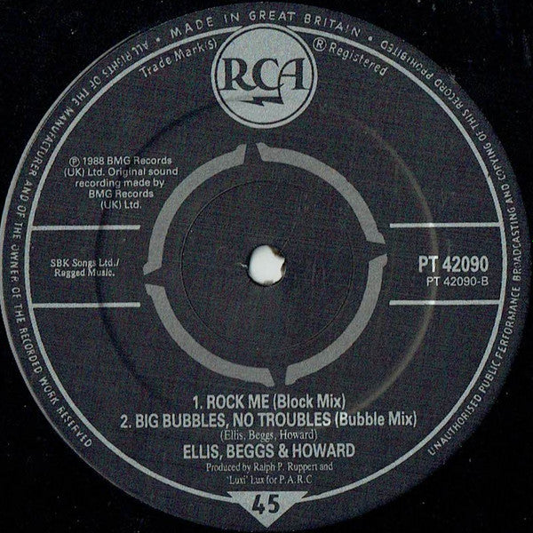 Ellis, Beggs & Howard : Big Bubbles, No Troubles (12", Single)