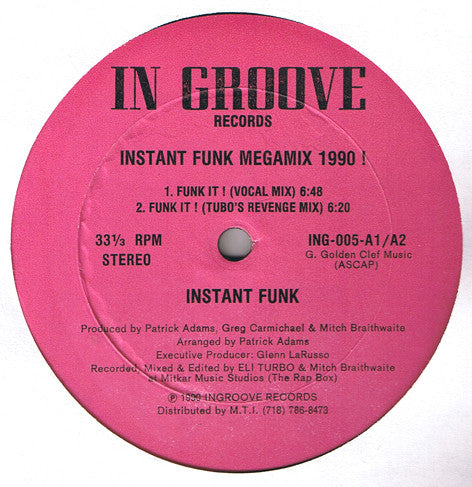 Instant Funk : Instant Funk Megamix 1990 ! (12")