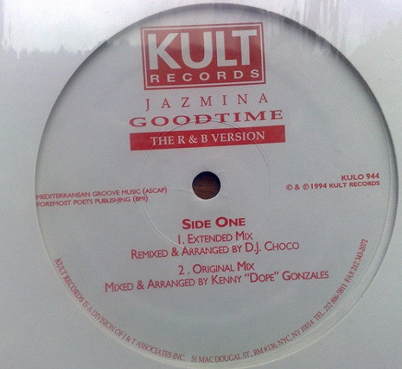 Jazmina : Goodtime (The R&B Version) (12")