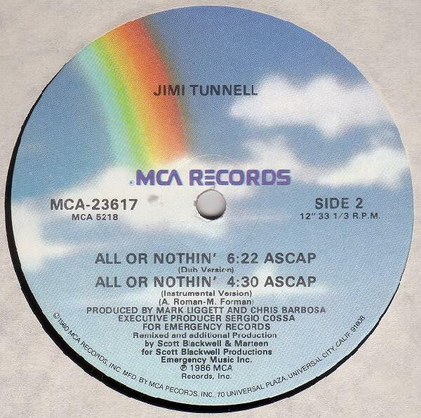 Jimi Tunnell : All Or Nothin' (12", Single)