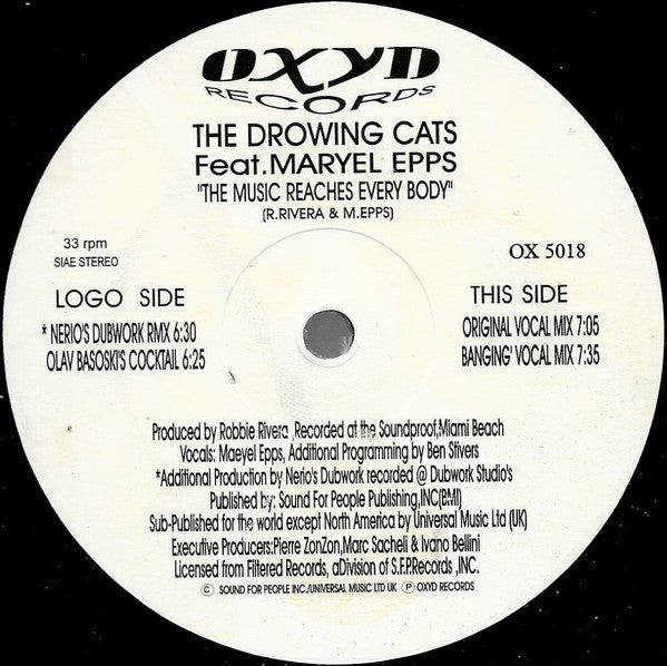 The Drowing Cats Feat. Maryel Epps : The Music (Reaches Everybody) (12")