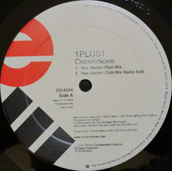 1 Plus 1 (2) : Cherry Bomb! (12", Promo)