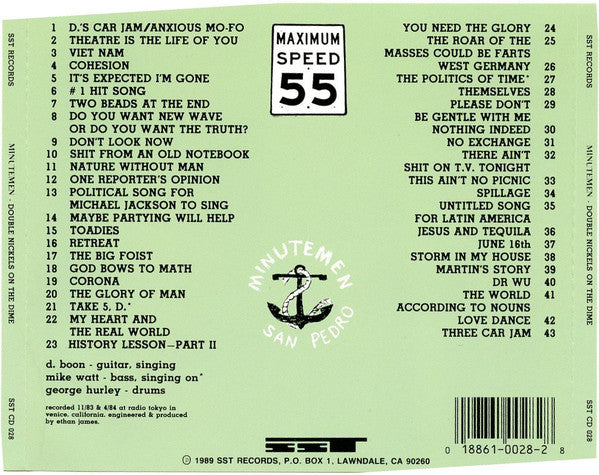 Minutemen : Double Nickels On The Dime (CD, Album, RE)