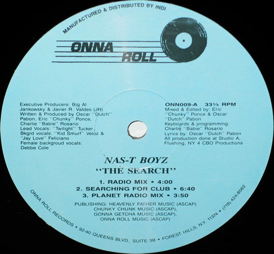Nas-T Boyz : The Search (12", Pic)