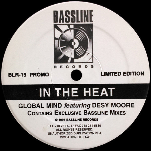 Global Mind Featuring Desy Moore : In The Heat (2x12", Ltd, Promo)