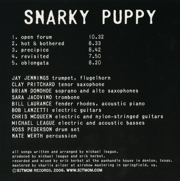 Snarky Puppy : The Only Constant (CD, Album, RE)