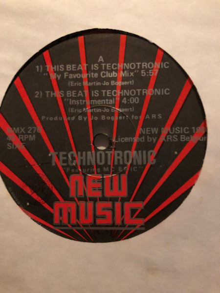 Technotronic : This Beat Is Technotronic (12", Single)