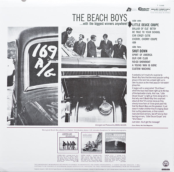 The Beach Boys : Little Deuce Coupe (LP, Album, Mono, RE, 200)