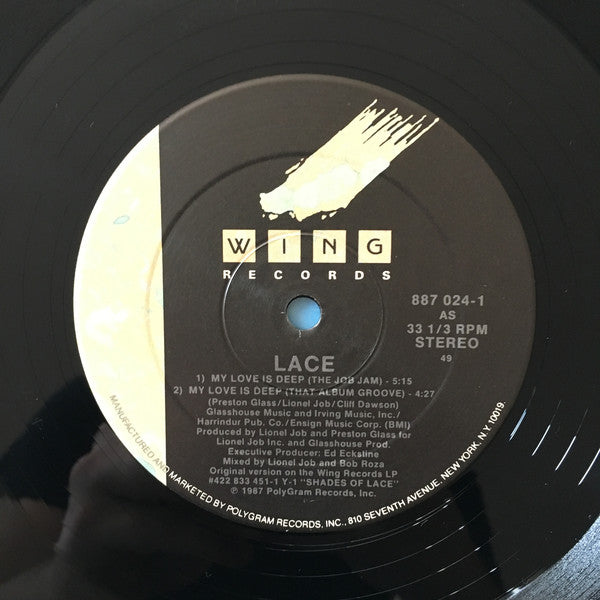 Lace* : My Love Is Deep (12")