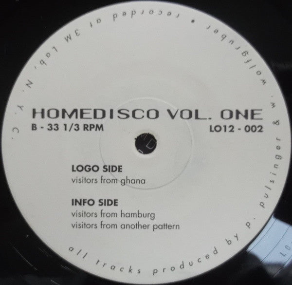 Patrick Pulsinger & H. Wolfgruber* : Homedisco Vol. One (12")