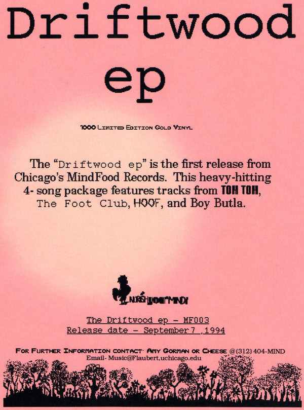 The Footclub : Driftwood EP (12", Ltd, Promo, Gol)
