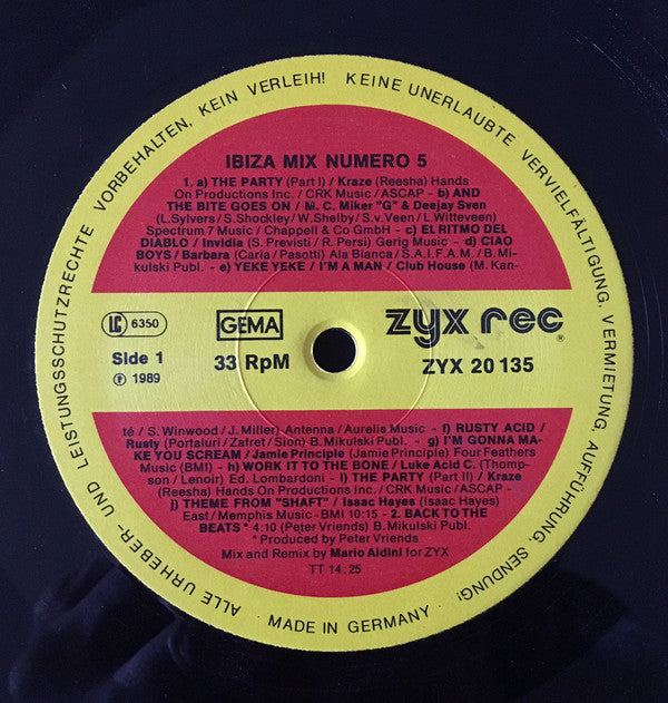 Los Hijos Del Sol : Ibiza Mix (Back To The Beats) (Numero 5) (LP, Mixed)