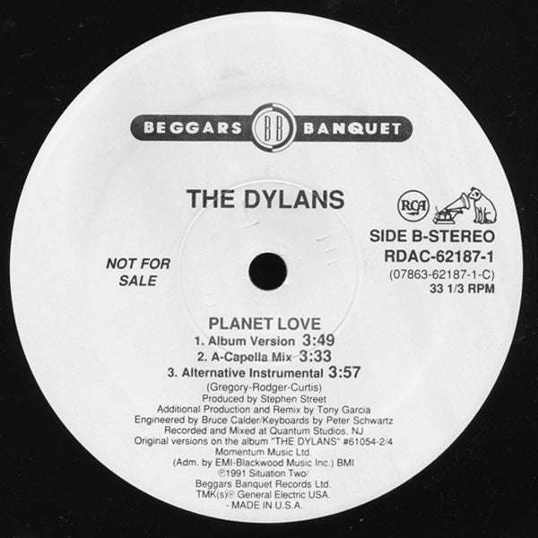 The Dylans : Planet Love (12", Single, Promo)