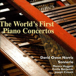 the album cover for David Owen Norris - World's First Piano Concertos