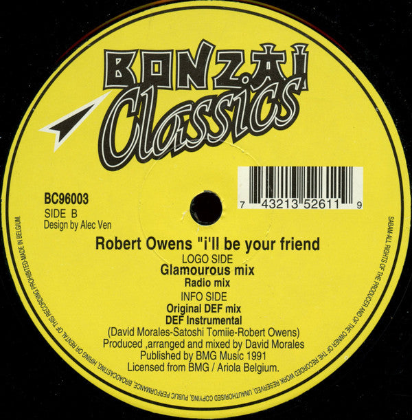 Robert Owens : I'll Be Your Friend (12")