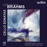 the album cover for J. BRAHMS - Cello Sonatas