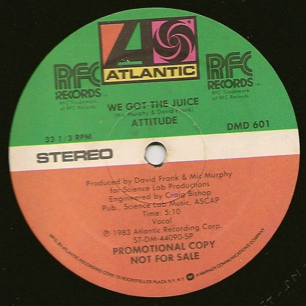 Attitude : We Got The Juice (12", Promo)