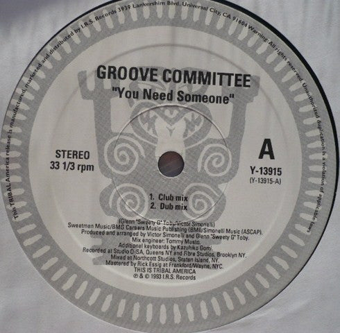 Groove Committee : You Need Someone (12")
