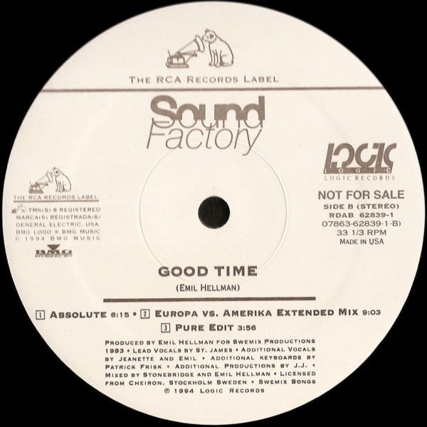 SoundFactory : Good Time (12", Promo)