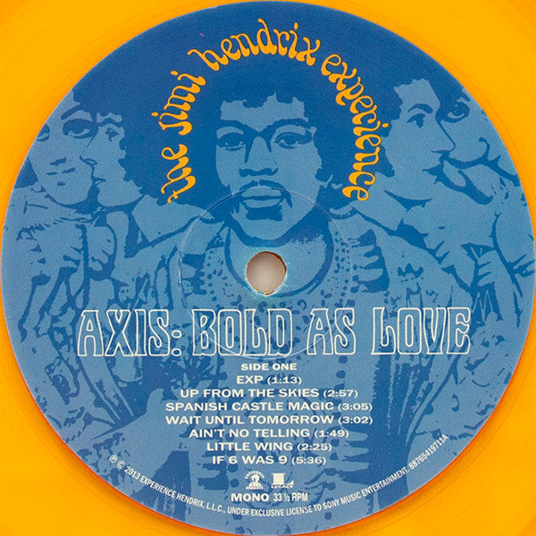 The Jimi Hendrix Experience : Axis: Bold As Love (LP, Album, Mono, Ltd, Num, RE, Ora)