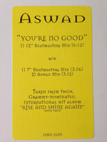 Aswad : You're No Good (12", Promo)