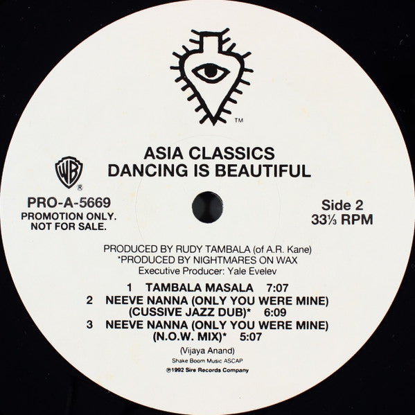 Various : Asia Classics - Dancing Is Beautiful (12", Promo)