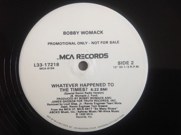 Bobby Womack : (I Wanna) Make Love To You (12", Single, Promo)