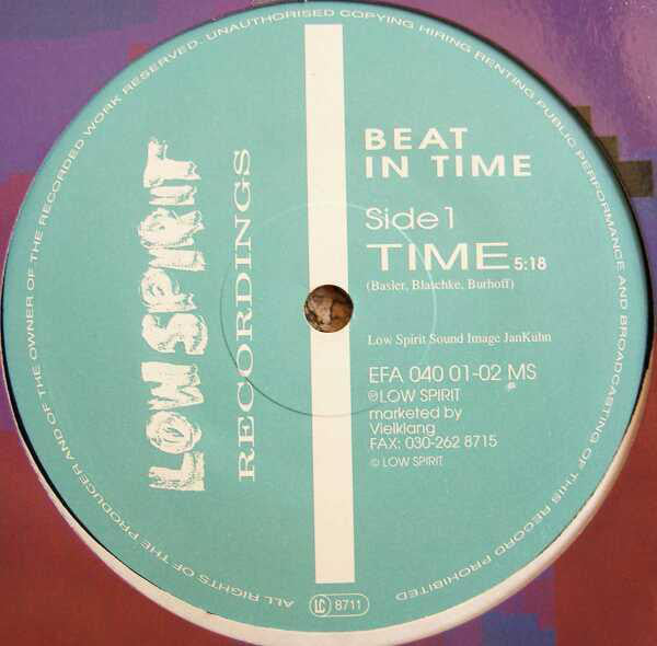 Beat In Time : Time / Rock Baby Rock (12", Maxi)