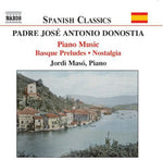 the album cover for P. Donostia - Piano Music