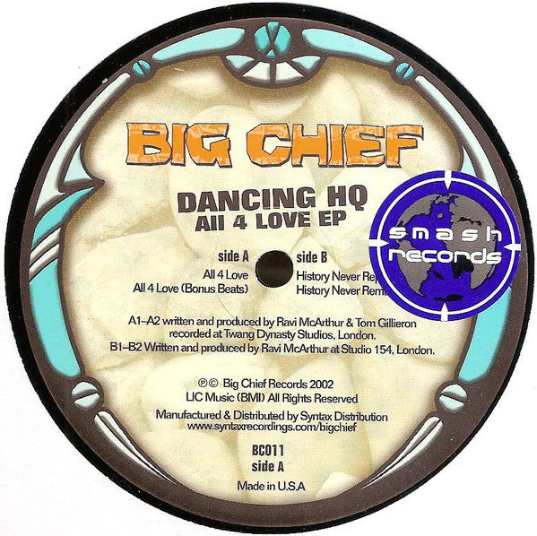 Dancing HQ : All 4 Love EP (12", EP)